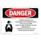 Signmission OSHA Danger Sign, 7" Height, 10" Width, Rigid Plastic, Carbon Dioxide Gas Discharge, Landscape OS-DS-P-710-L-2412 - alternate 1